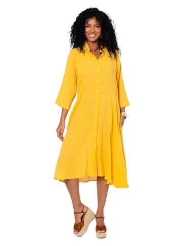 Aller Simplement Sukienka w kolorze żółtym