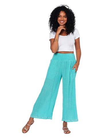 Aller Simplement Spodnie w kolorze turkusowym