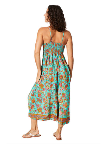 Aller Simplement Jumpsuit turquoise/oranje