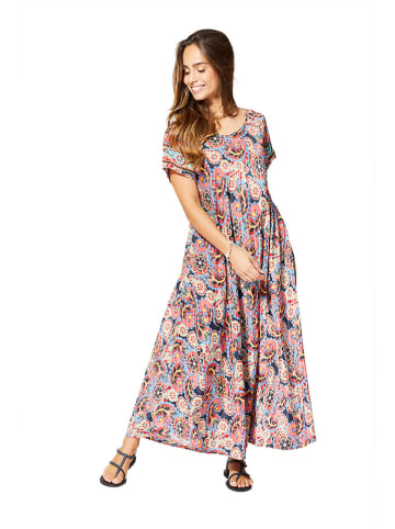 Aller Simplement Kleid in Dunkelblau/ Rot