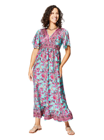 Aller Simplement Jurk lichtblauw/roze