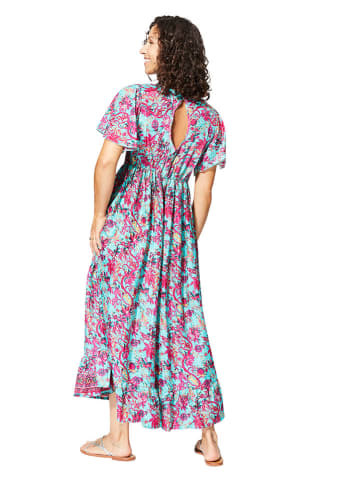 Aller Simplement Jurk lichtblauw/roze