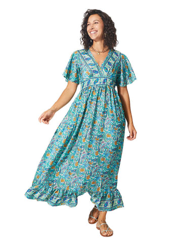 Aller Simplement Jurk turquoise