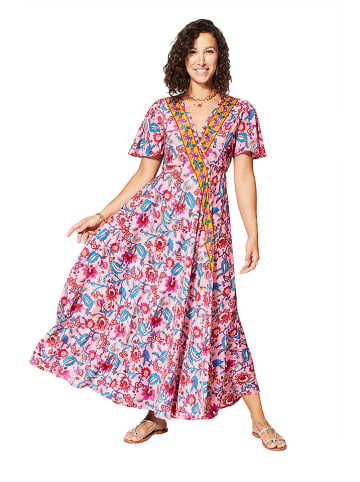 Aller Simplement Kleid in Rosa/Rot