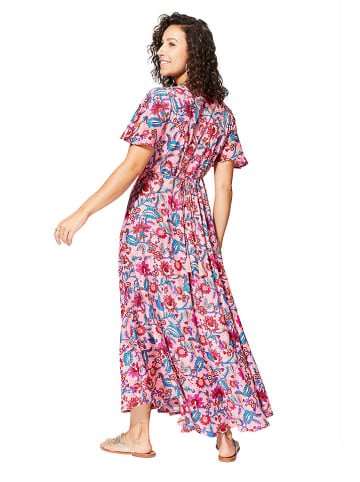 Aller Simplement Kleid in Rosa/Rot