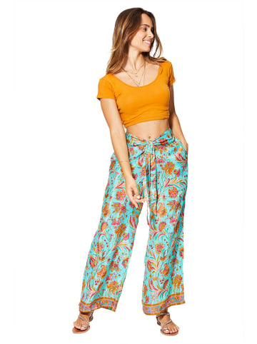 Aller Simplement Spodnie w kolorze turkusowo-pomarańczowym