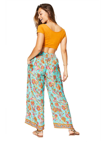 Aller Simplement Broek turquoise/oranje