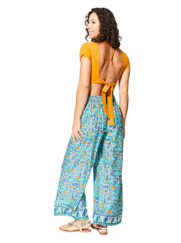 Aller Simplement Broek turquoise/oranje