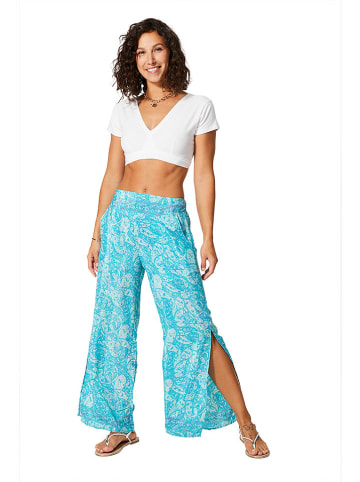 Aller Simplement Spodnie w kolorze turkusowo-białym