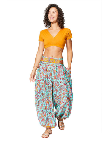 Aller Simplement Spodnie w kolorze turkusowo-czerwonym