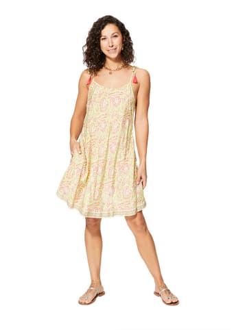 Aller Simplement Jurk citroengroen