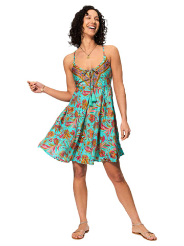 Aller Simplement Sukienka w kolorze turkusowo-pomarańczowym