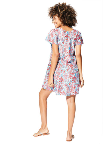 Aller Simplement Sukienka w kolorze błękitno-czerwonym