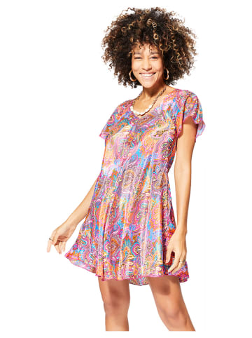 Aller Simplement Kleid in Rosa/ Bunt