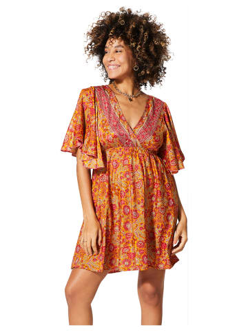 Aller Simplement Kleid in Orange/ Pink