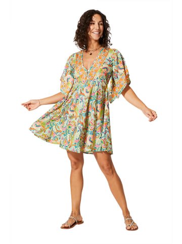 Aller Simplement Kleid in Grün/ Bunt