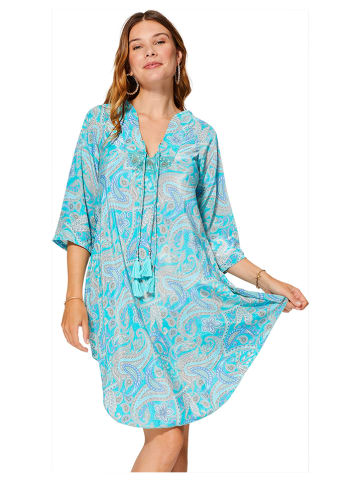 Aller Simplement Kleid in Türkis