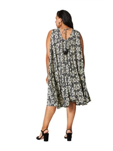 Aller Simplement Kleid in Schwarz/ Creme