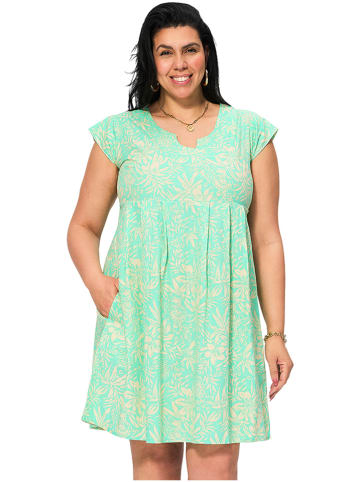 Aller Simplement Kleid in Hellgrün/ Creme