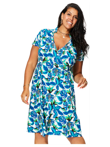 Aller Simplement Kleid in Blau/ Grün