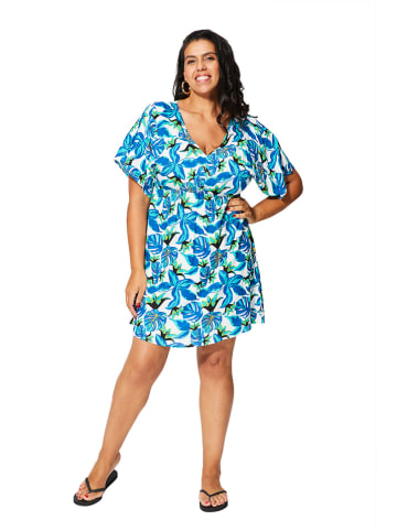 Aller Simplement Kleid in Blau/ Grün