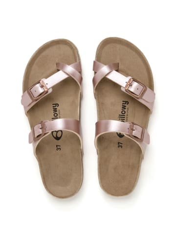 billowy Japonki w kolorze jasnoróżowym