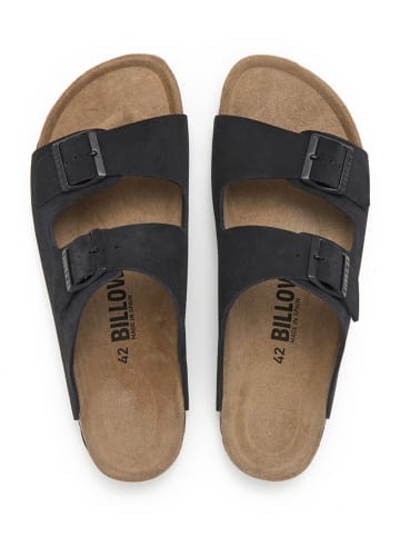 billowy Leren slippers zwart