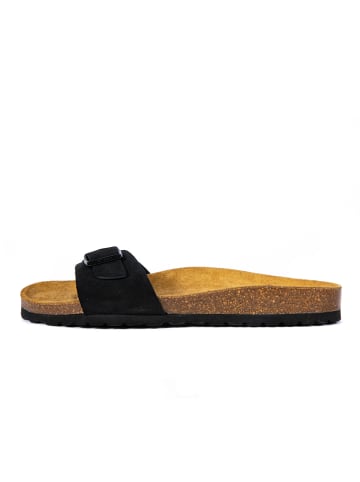 billowy Skórzane klapki w kolorze czarnym