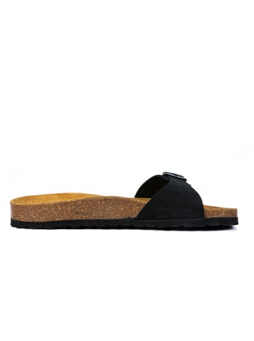 billowy Leren slippers zwart