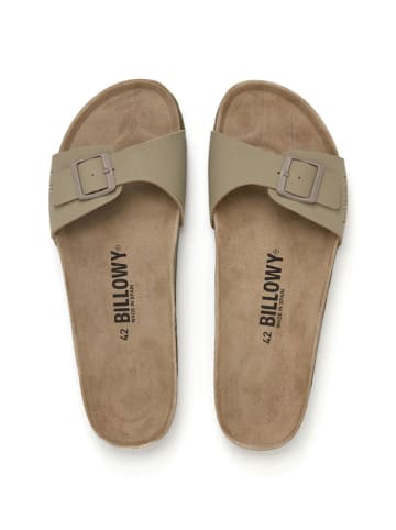 billowy Klapki w kolorze beżowym