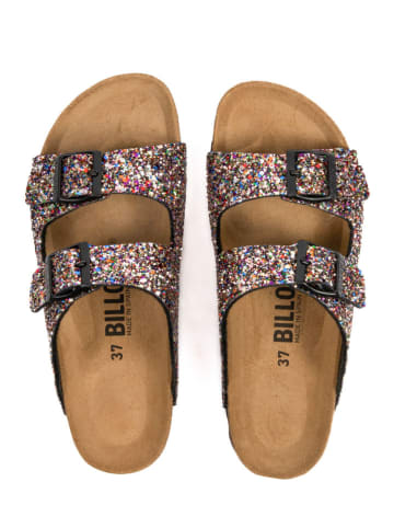 billowy Pantoletten in Schwarz/ Bunt