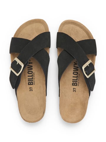 billowy Leren slippers zwart