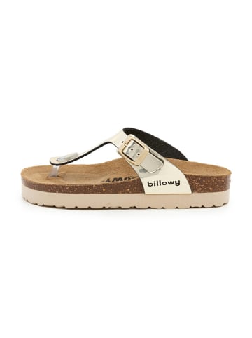 billowy Teenslippers goudkleurig