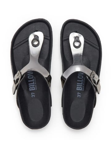 billowy Teenslippers zilverkleurig