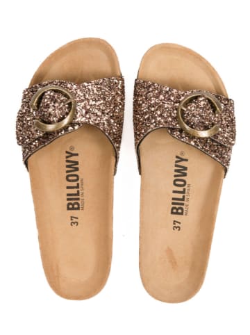 billowy Klapki w kolorze brązowym