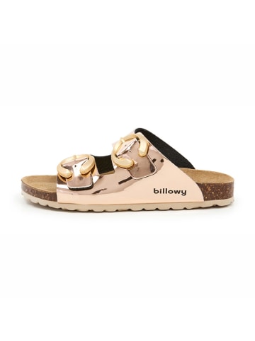 billowy Pantoletten in Rosegold
