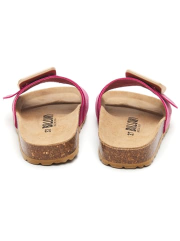 billowy Leren slippers roze