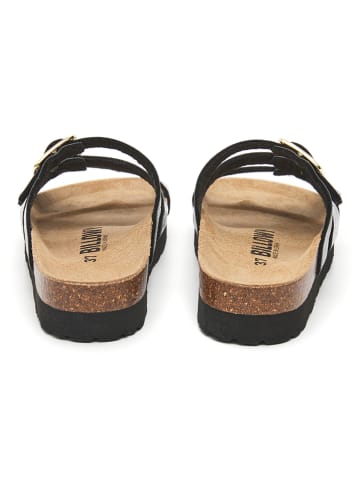 billowy Pantoletten in Schwarz