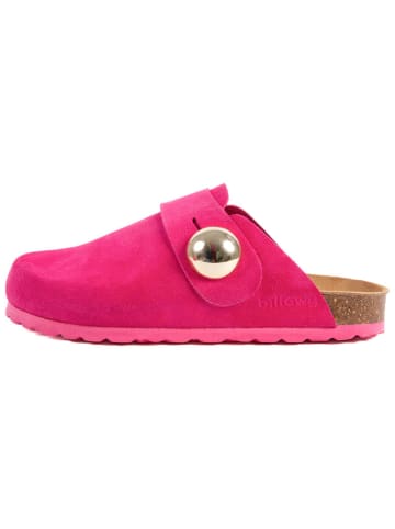 billowy Leren clogs roze