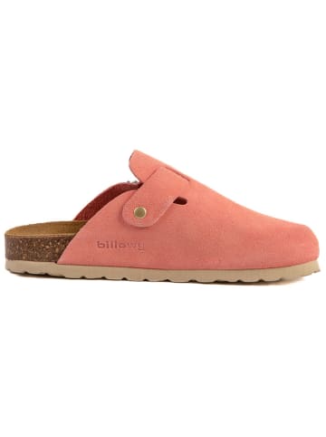 billowy Leder-Clogs in Rosa