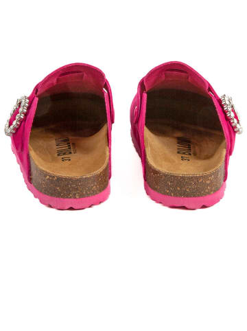 billowy Leren clogs roze