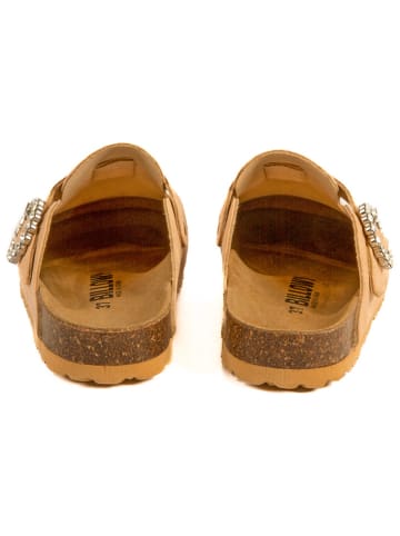 billowy Leren clogs beige