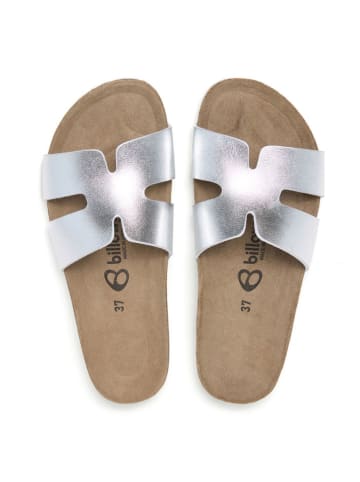 billowy Klapki w kolorze srebrnym