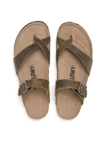 billowy Skórzane japonki w kolorze brązowym