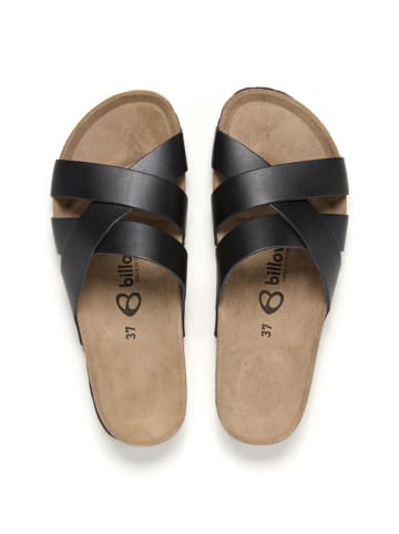 billowy Leren slippers zwart