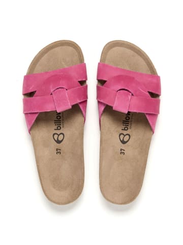 billowy Leren slippers roze