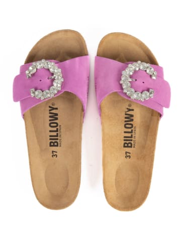 billowy Leren slippers roze