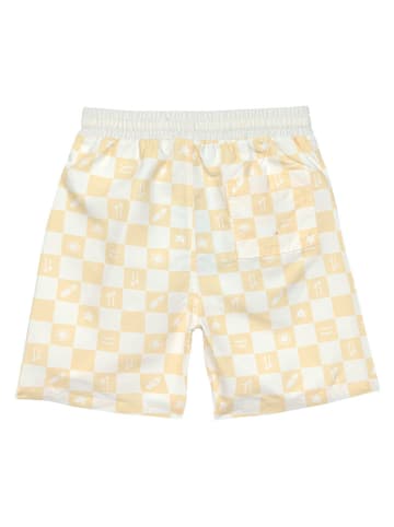 Lässig Badeshorts in Gelb/ Creme
