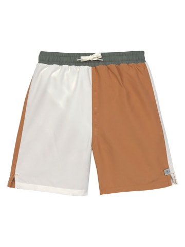 Lässig Badeshorts in Creme/ Hellbraun