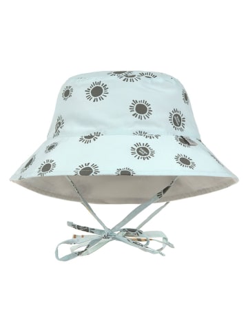 Lässig Wende-Sonnenhut in Hellblau/ Creme